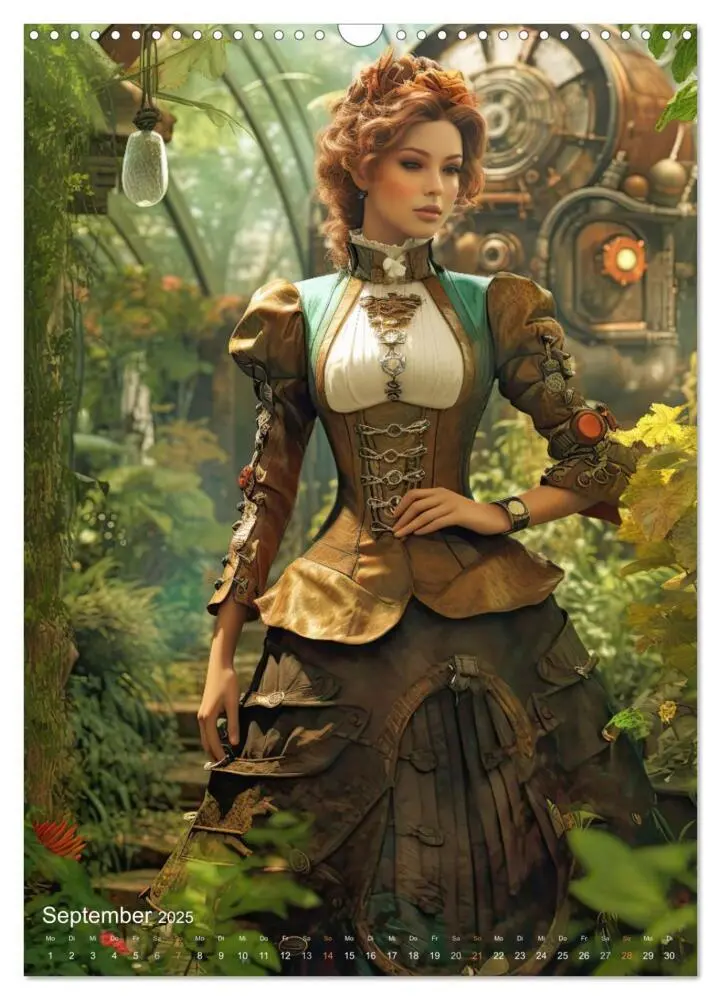 Bild: 9783435870554 | Steampunk Ladies (Wandkalender 2025 DIN A3 hoch), CALVENDO...