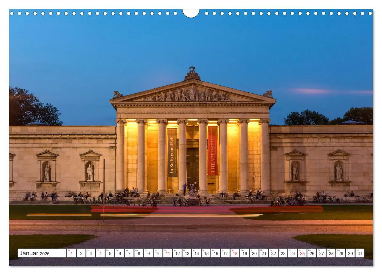 Bild: 9783457340554 | Abend in München (Wandkalender 2026 DIN A3 quer), CALVENDO...