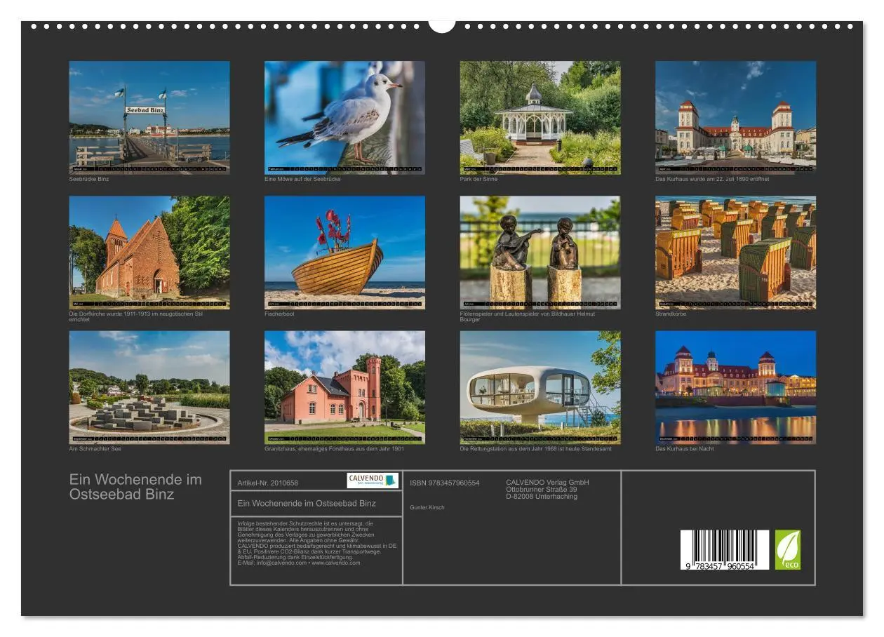 Bild: 9783457960554 | Ein Wochenende im Ostseebad Binz (hochwertiger Premium Wandkalender...