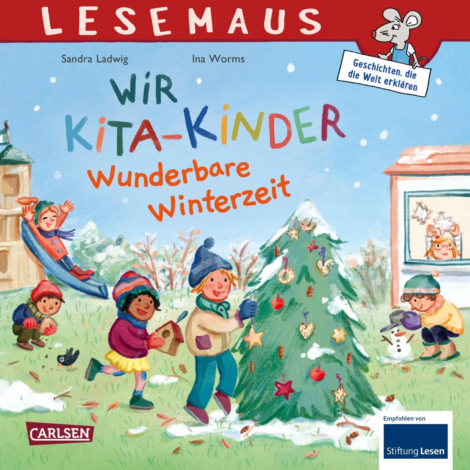 Cover: 9783551080554 | LESEMAUS 185: Wir KiTa-Kinder - Wunderbare Winterzeit | Sandra Ladwig