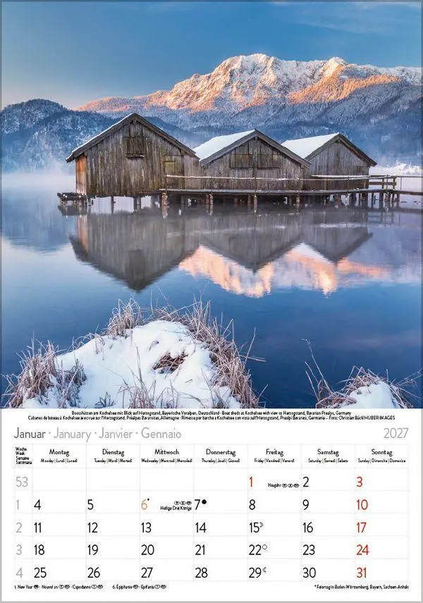 Bild: 9783819300554 | Die Alpen 2027 | Verlag Korsch | Kalender | Spiralbindung | 13 S.