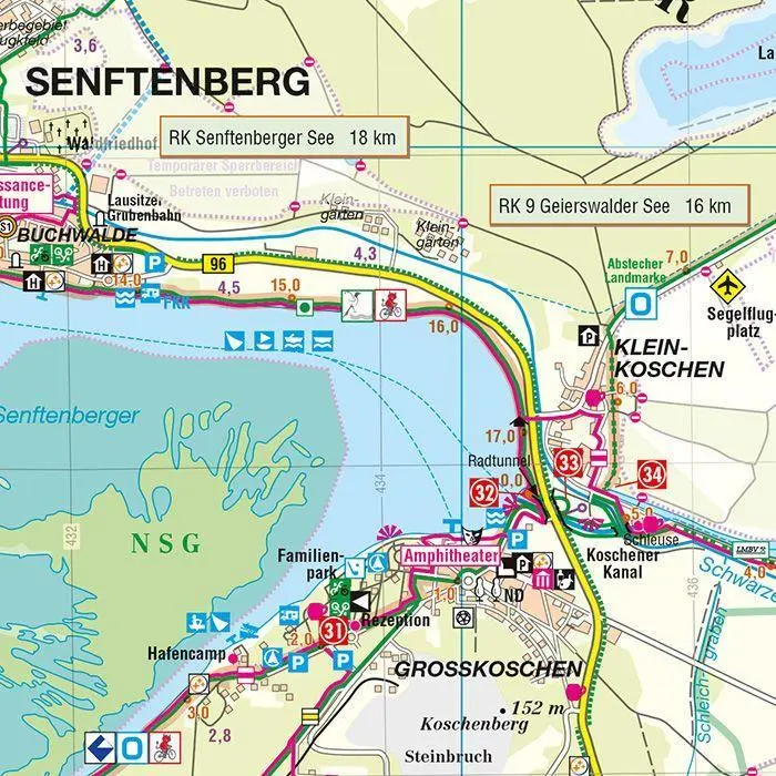 Bild: 9783868430554 | Senftenberger See und Umgebung 1 : 50 000 | (Land-)Karte | Deutsch