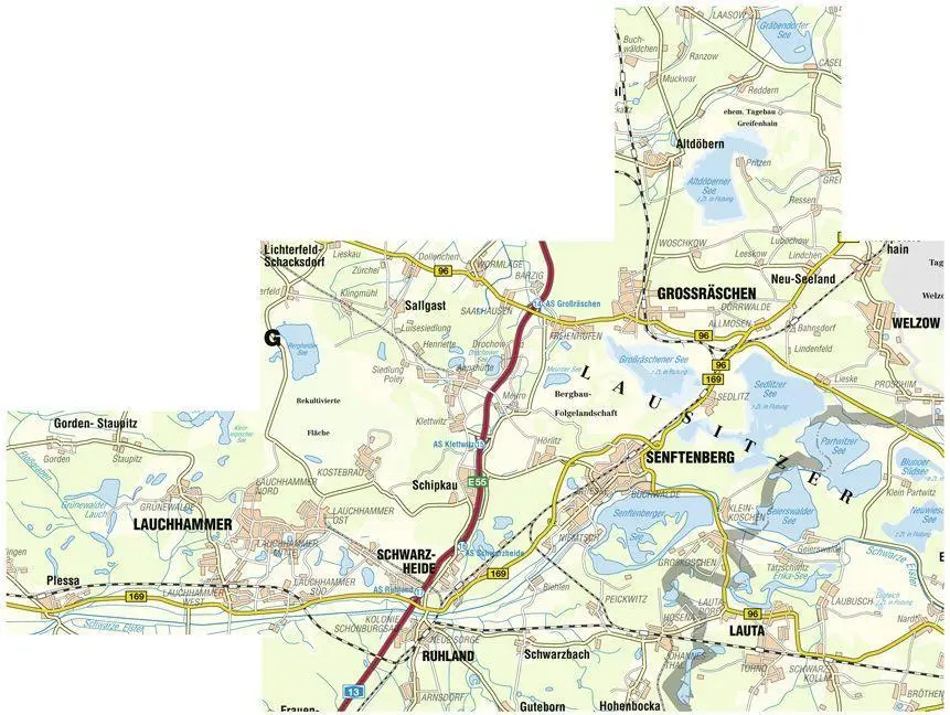 Bild: 9783868430554 | Senftenberger See und Umgebung 1 : 50 000 | (Land-)Karte | Deutsch