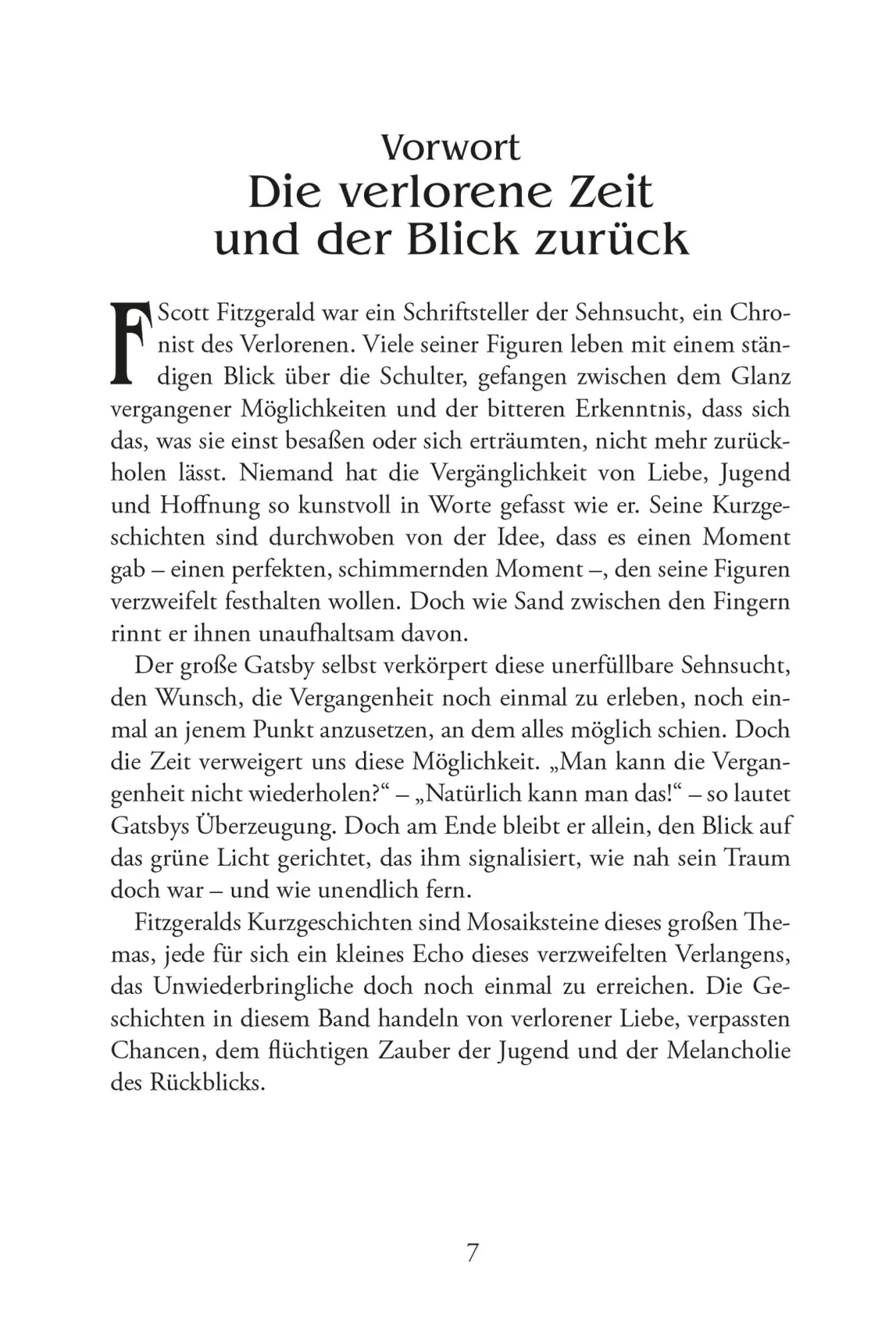 Bild: 9783965450554 | Gatsbys Sehnsucht. Die besten Kurzgeschichten. Band 2. F. Scott...