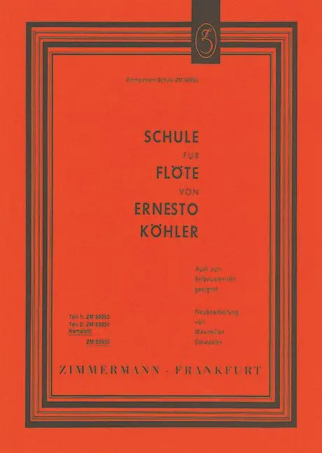 Cover: 9790010800554 | Flöte | Ernesto Köhler (u. a.) | Broschüre | Schulen | Buch | Deutsch