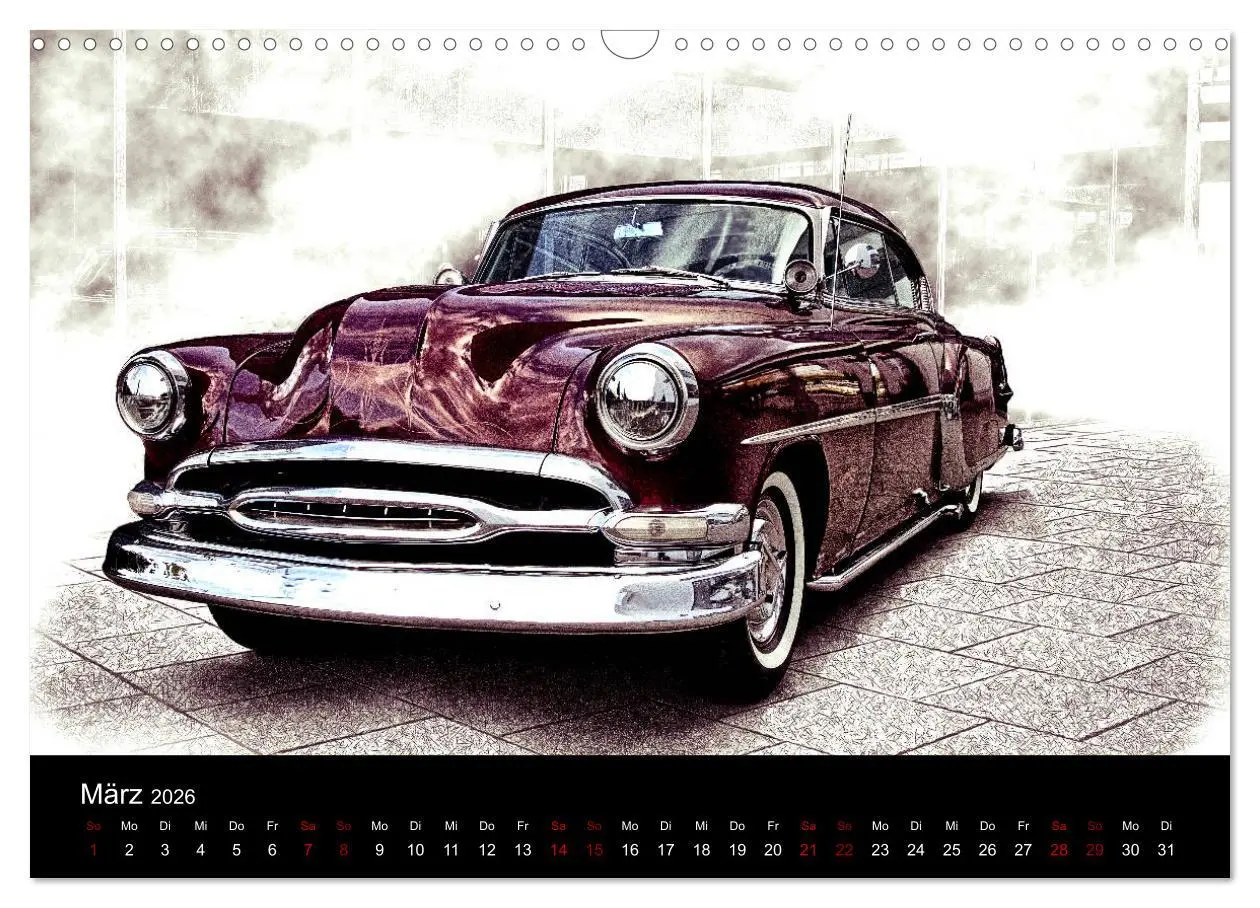 Bild: 9783457880654 | American Automobile (Wandkalender 2026 DIN A3 quer), CALVENDO...