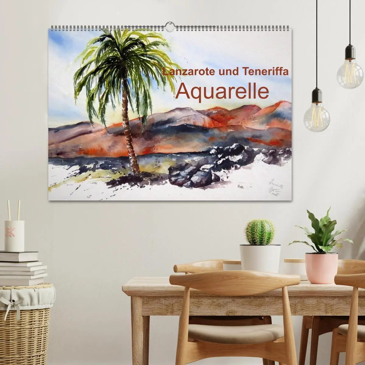 Bild: 9783516040654 | Lanzarote und Teneriffa - Aquarelle (Wandkalender 2026 DIN A2...