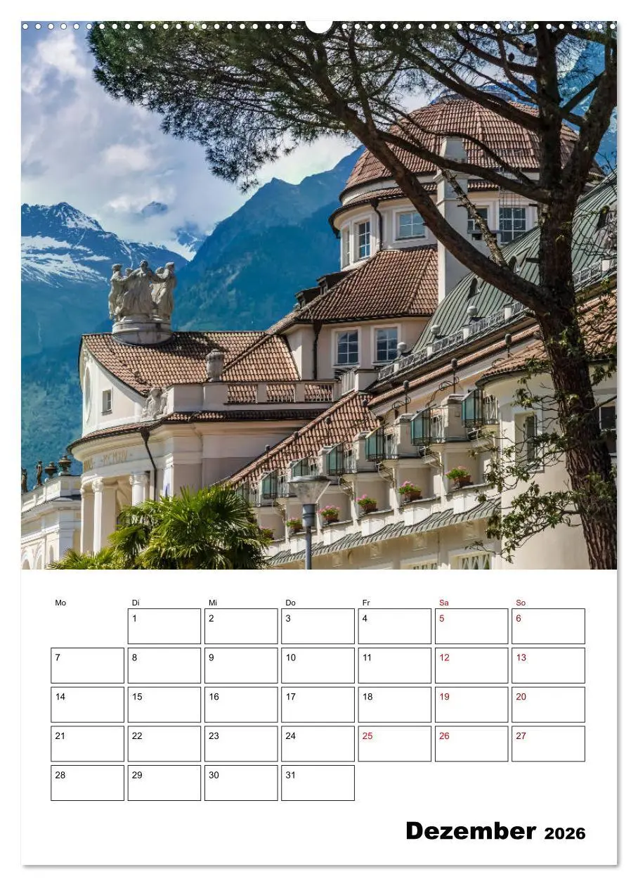 Bild: 9783516420654 | MERAN Terminplaner (Wandkalender 2026 DIN A2 hoch), CALVENDO...