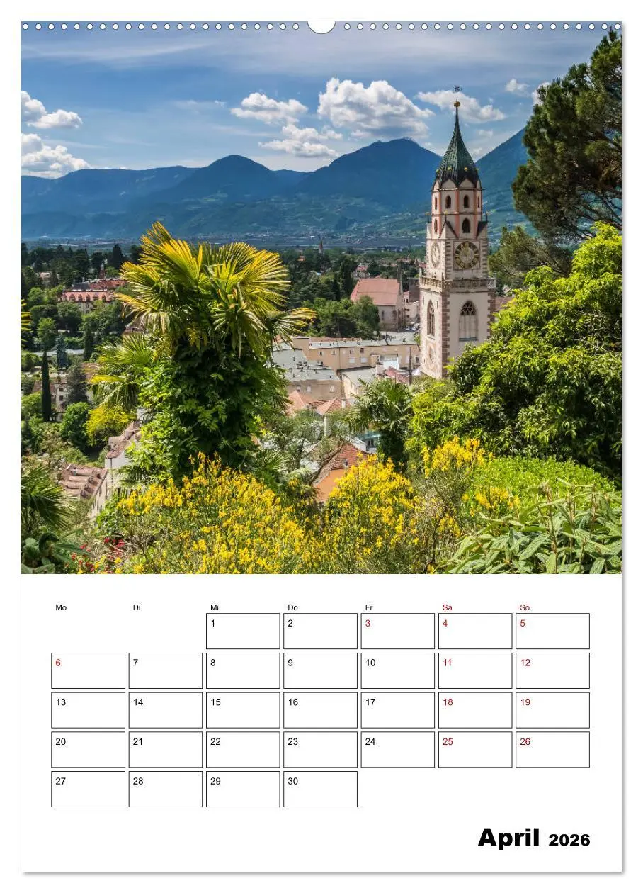 Bild: 9783516420654 | MERAN Terminplaner (Wandkalender 2026 DIN A2 hoch), CALVENDO...