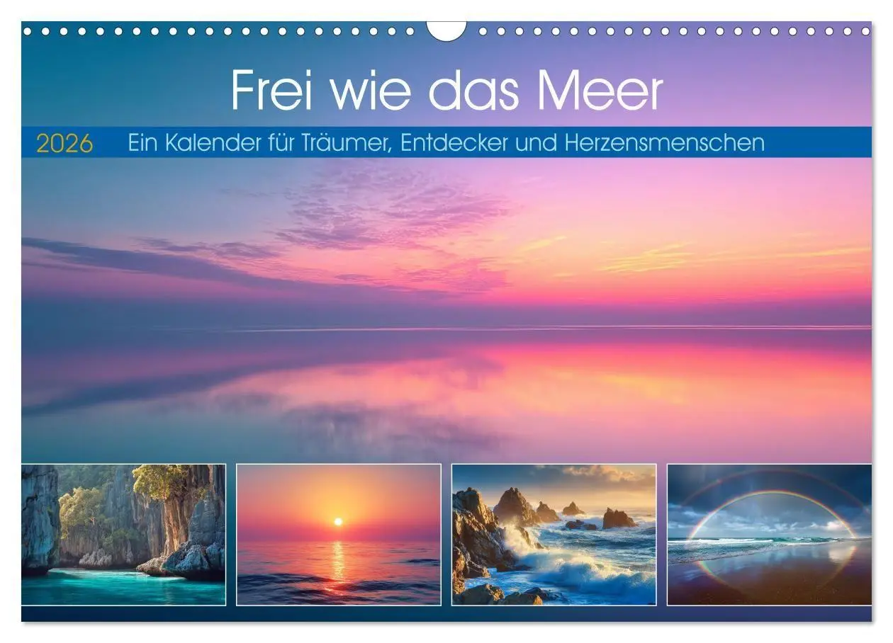 Cover: 9783516730654 | Frei wie das Meer (Wandkalender 2026 DIN A3 quer), CALVENDO...