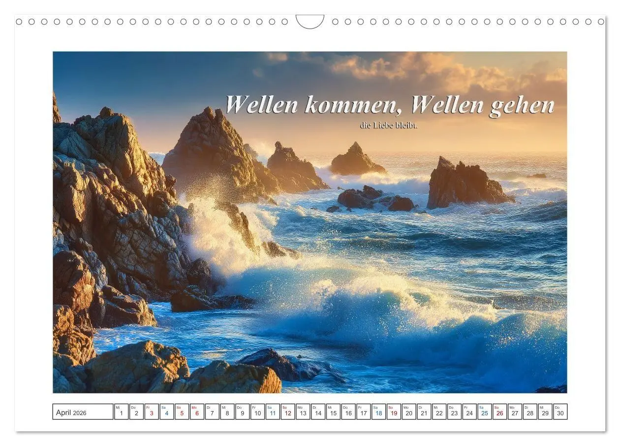 Bild: 9783516730654 | Frei wie das Meer (Wandkalender 2026 DIN A3 quer), CALVENDO...