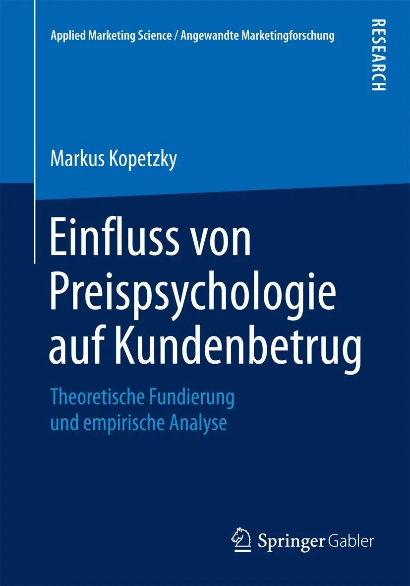Cover: 9783658090654 | Einfluss von Preispsychologie auf Kundenbetrug | Markus Kopetzky | xx
