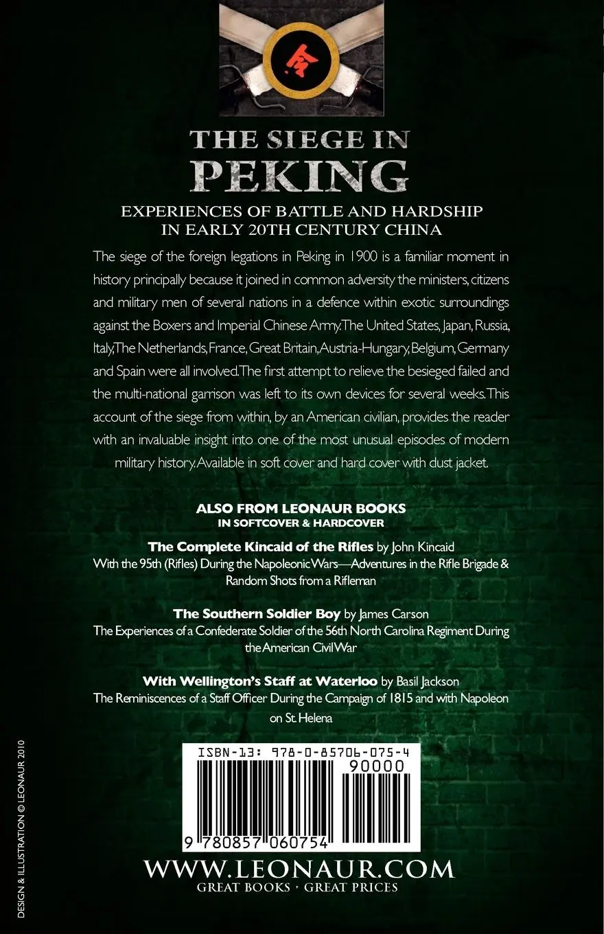 Rückseite: 9780857060754 | The Siege in Peking | William A. P. Martin | Taschenbuch | Englisch