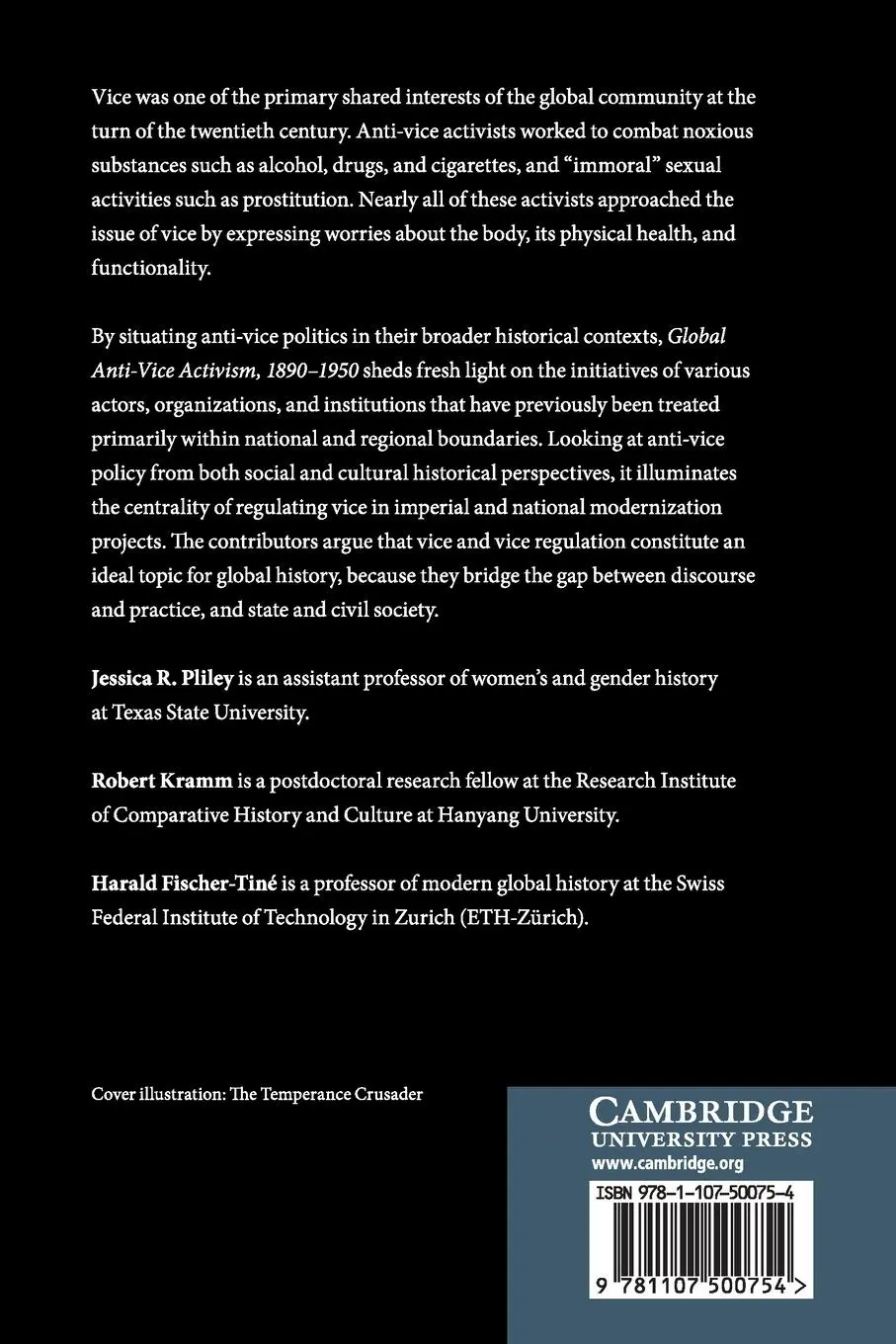 Rückseite: 9781107500754 | Global Anti-Vice Activism, 1890-1950 | Jessica R. Pliley (u. a.)