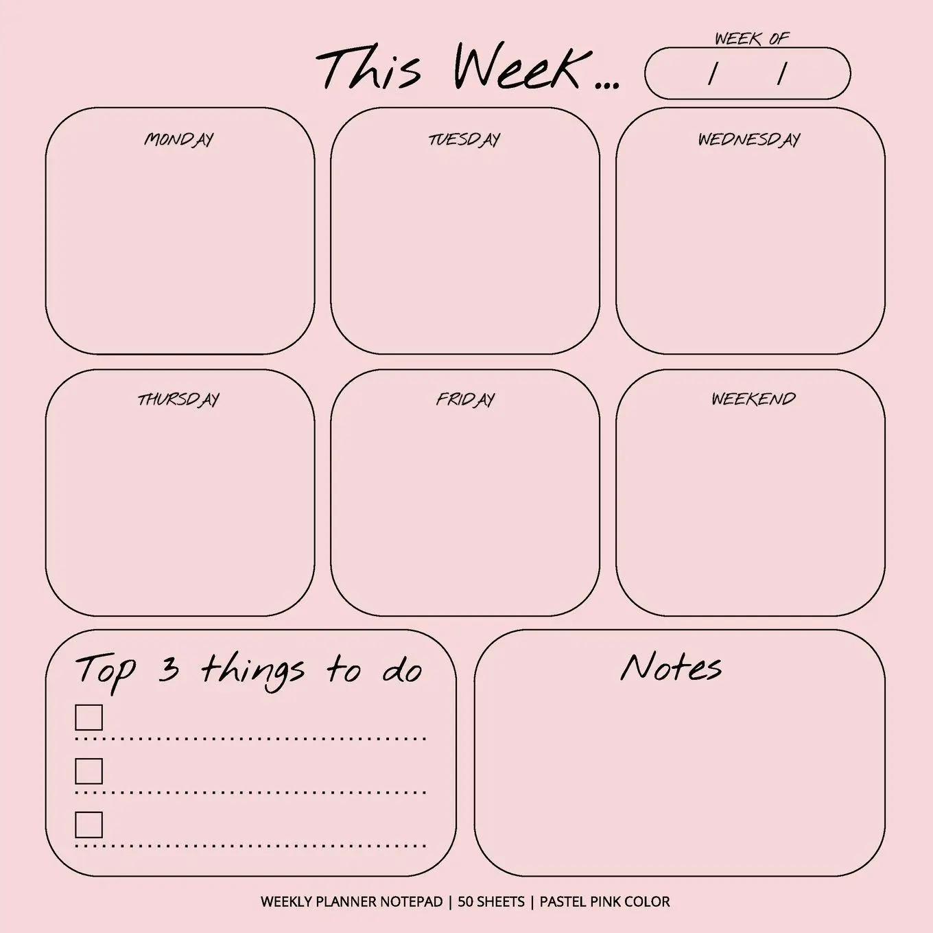 Cover: 9781636570754 | Weekly Planner Notepad | Get List Done | Taschenbuch | Englisch | 2021