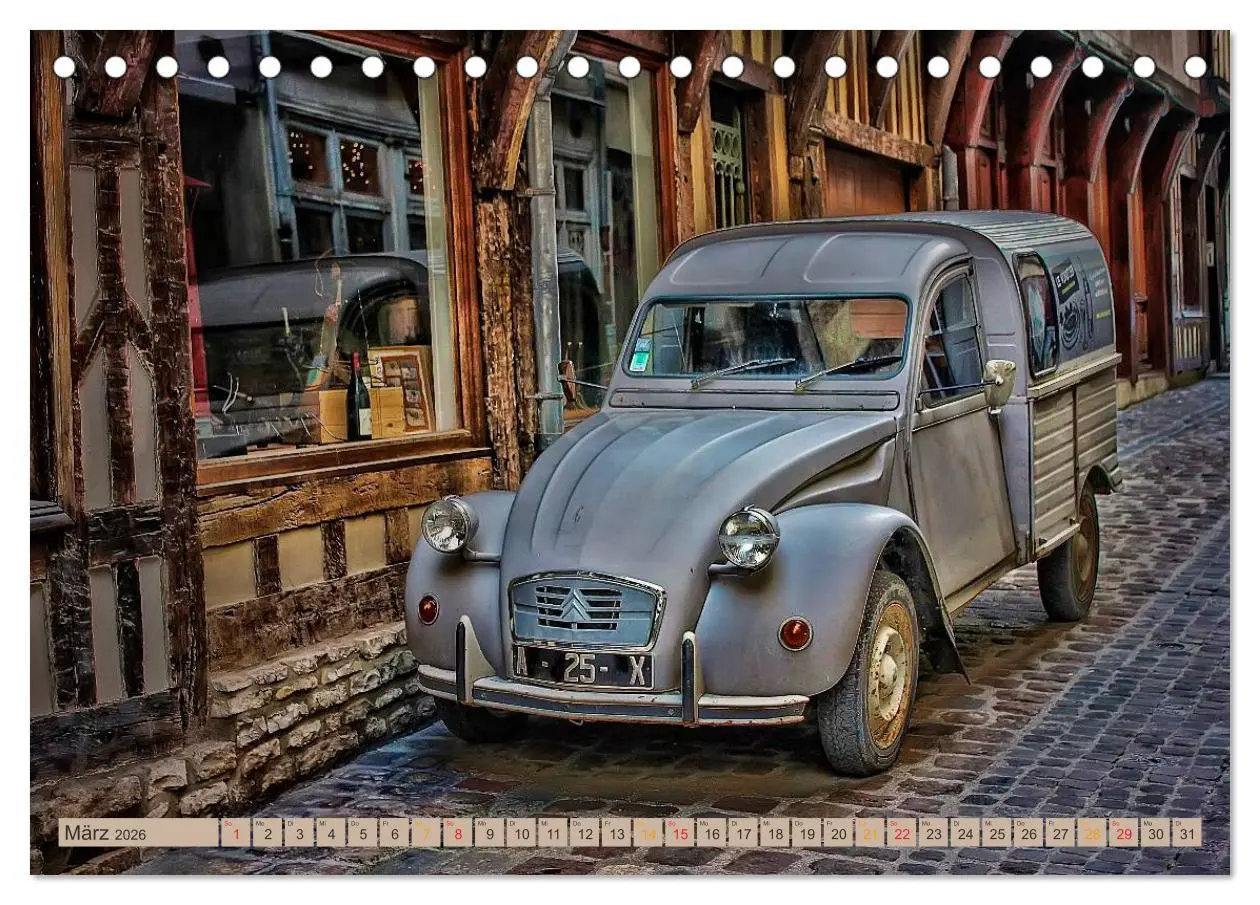 Bild: 9783516030754 | Citroën 2CV - die Ente (Tischkalender 2026 DIN A5 quer), CALVENDO...