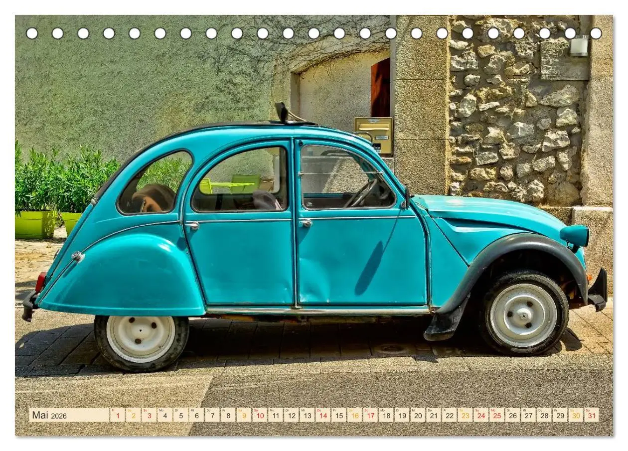Bild: 9783516030754 | Citroën 2CV - die Ente (Tischkalender 2026 DIN A5 quer), CALVENDO...