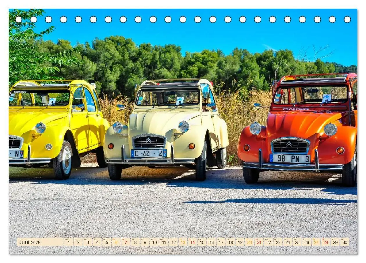 Bild: 9783516030754 | Citroën 2CV - die Ente (Tischkalender 2026 DIN A5 quer), CALVENDO...