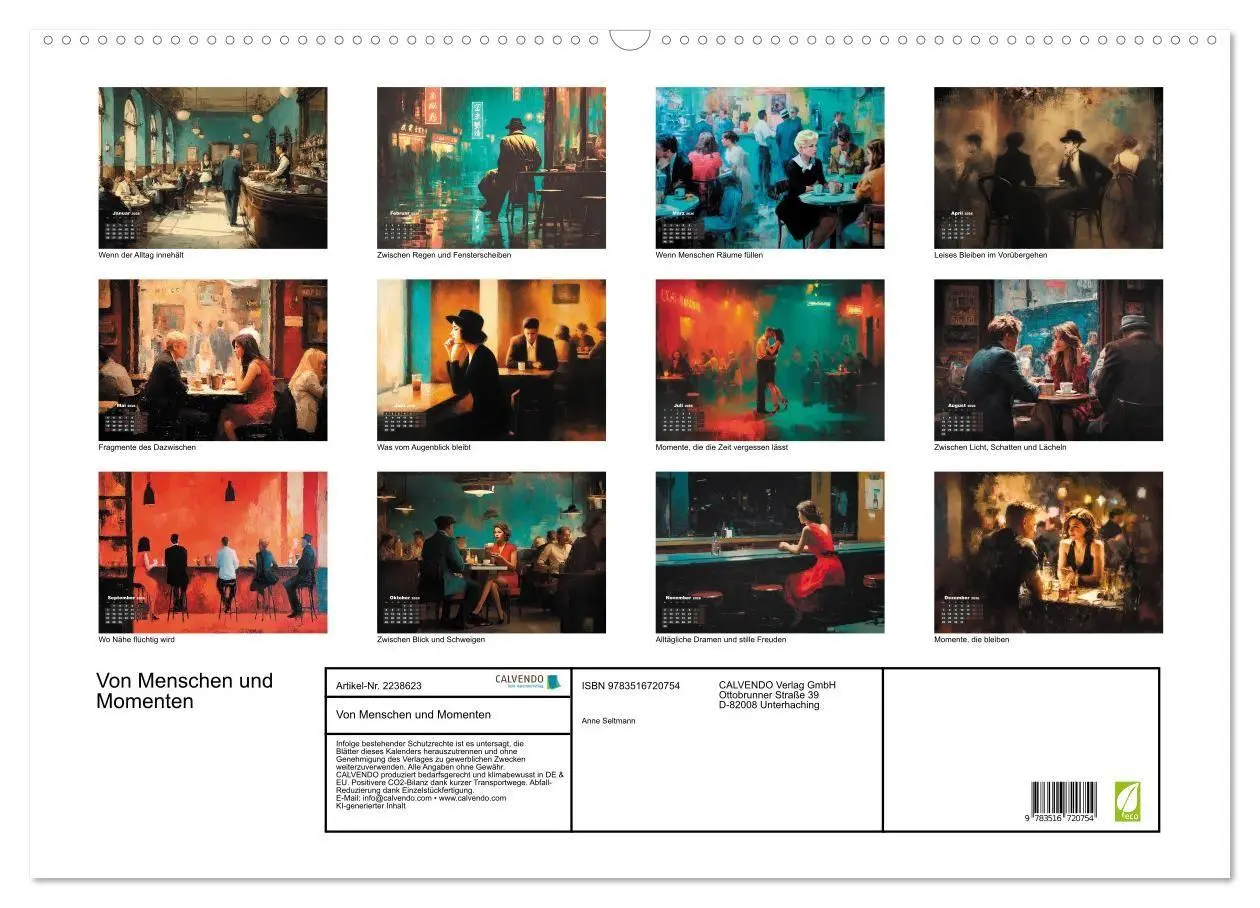 Bild: 9783516720754 | Von Menschen und Momenten (Wandkalender 2026 DIN A2 quer), CALVENDO...