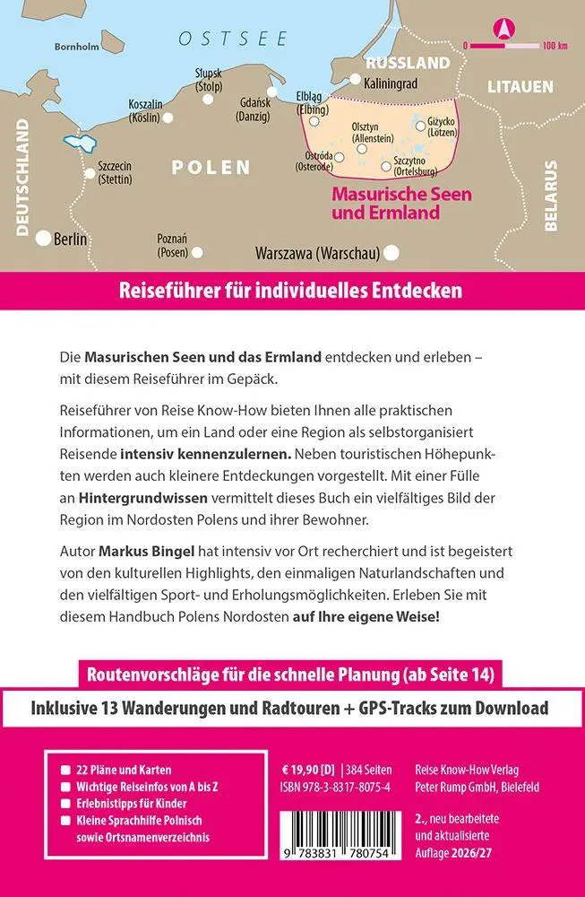 Bild: 9783831780754 | Reise Know-How Reiseführer Masurische Seen und Ermland | Markus Bingel