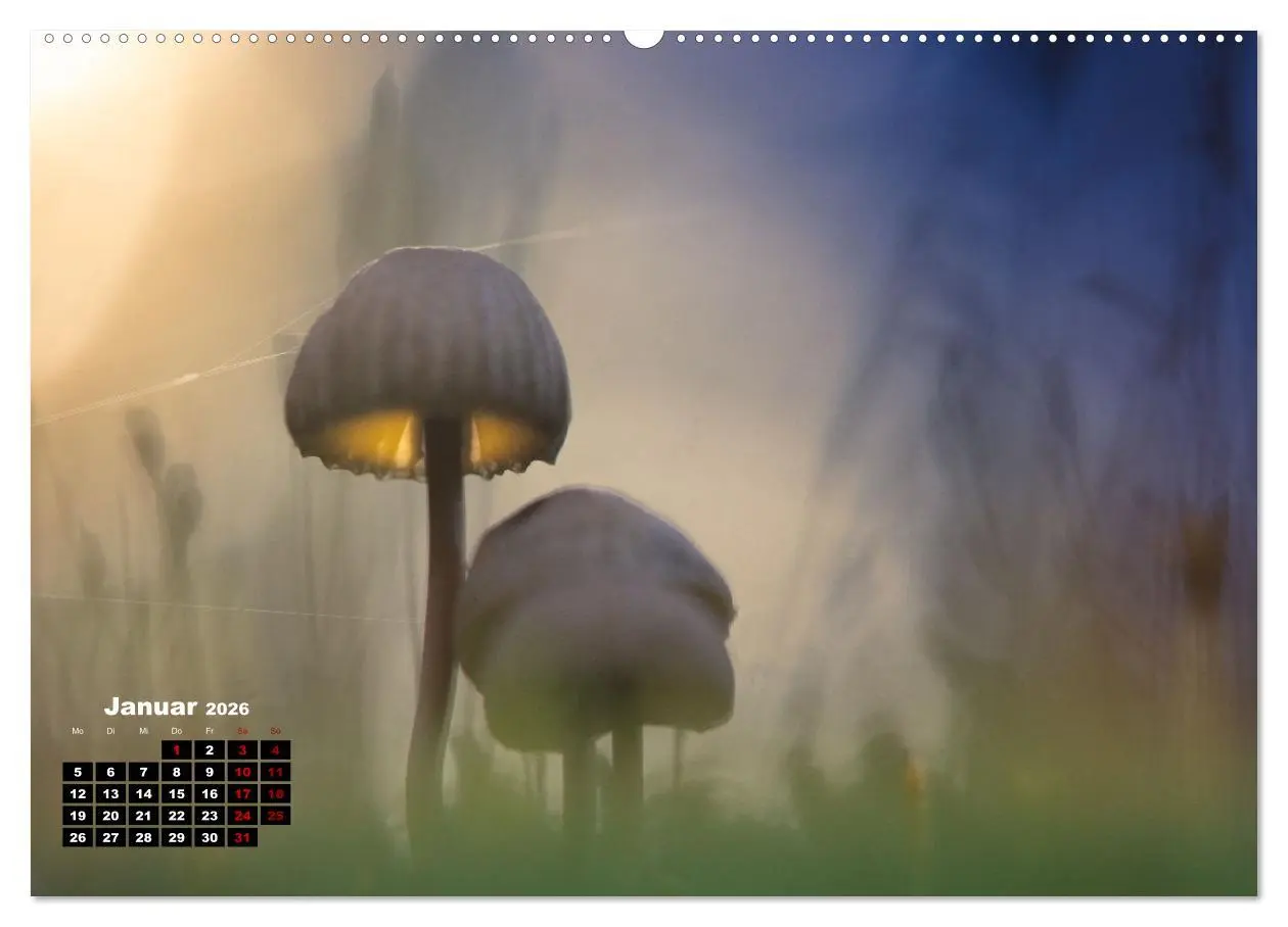 Bild: 9783457480854 | Pilzmagie (hochwertiger Premium Wandkalender 2026 DIN A2 quer),...