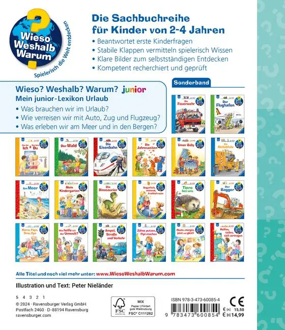 Bild: 9783473600854 | Wieso? Weshalb? Warum? junior - Mein junior-Lexikon: Urlaub | Buch