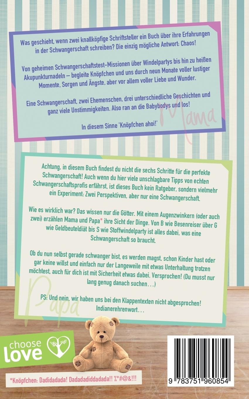 Rückseite: 9783751960854 | Mama, Papa und Knöpfchen | Zwei Schwangere reden mehr als eine(r)