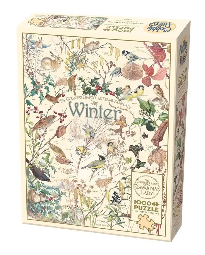 Cover: 625012400954 | COBBLE HILL PUZZLES - Tagebuch: Winterzeit 1000 Teile | Spiel | 2025