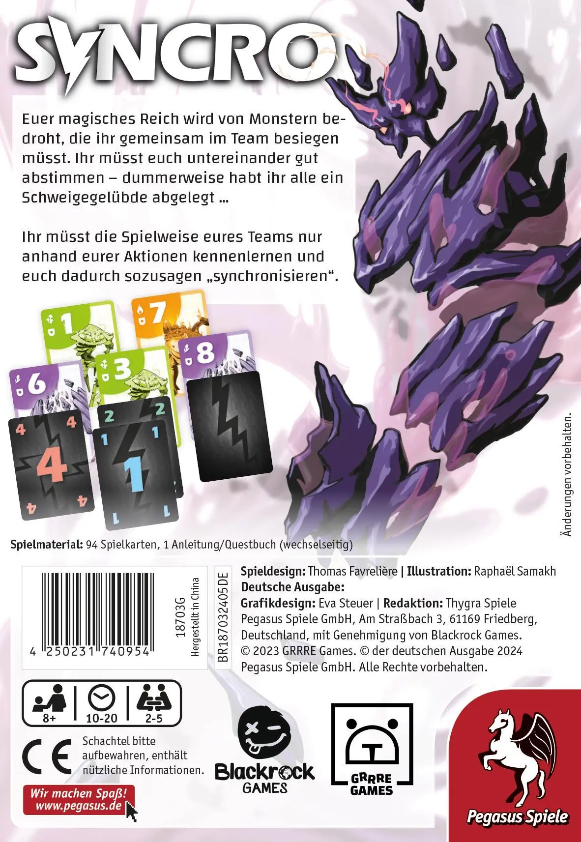 Bild: 4250231740954 | Syncro | Thomas Favrelière | Spiel | 18703G | Deutsch | 2024