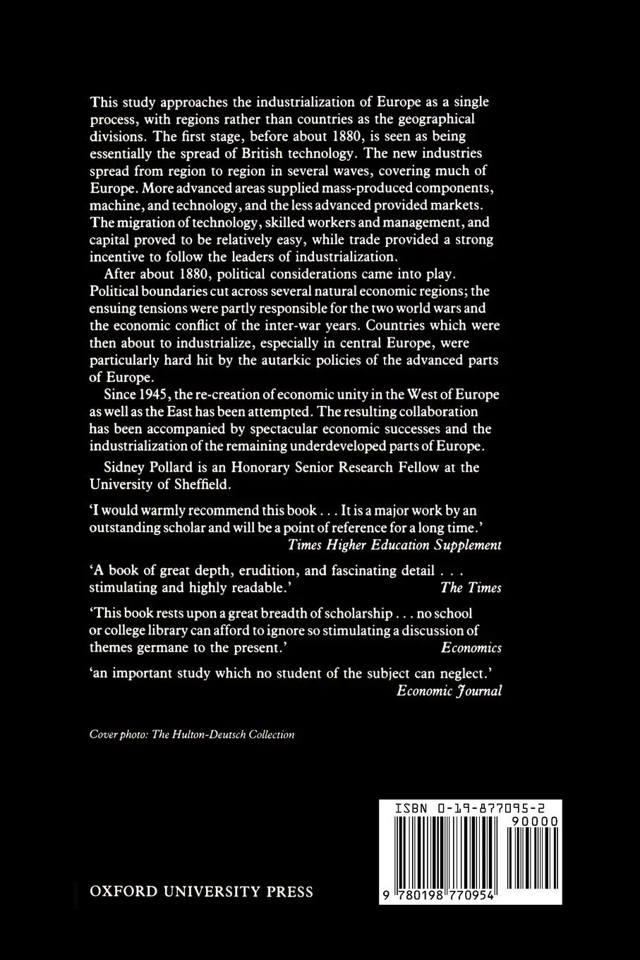 Rückseite: 9780198770954 | Peaceful Conquest - The Industrialization of Europe 1760-1970 | Buch