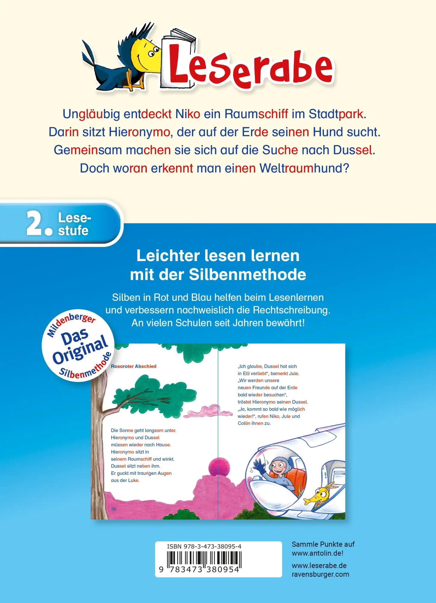 Rückseite: 9783473380954 | Besuch aus dem Weltraum - Leserabe 2. Klasse - Erstlesebuch für...