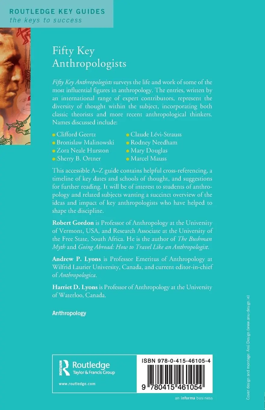 Rückseite: 9780415461054 | Fifty Key Anthropologists | Robert J. Gordon (u. a.) | Taschenbuch