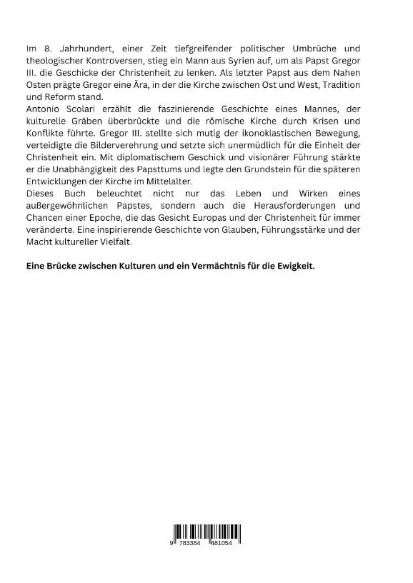 Rückseite: 9783384481054 | Gregor III.: Der syrische Papst | Die Brücke über kulturelle Grenzen