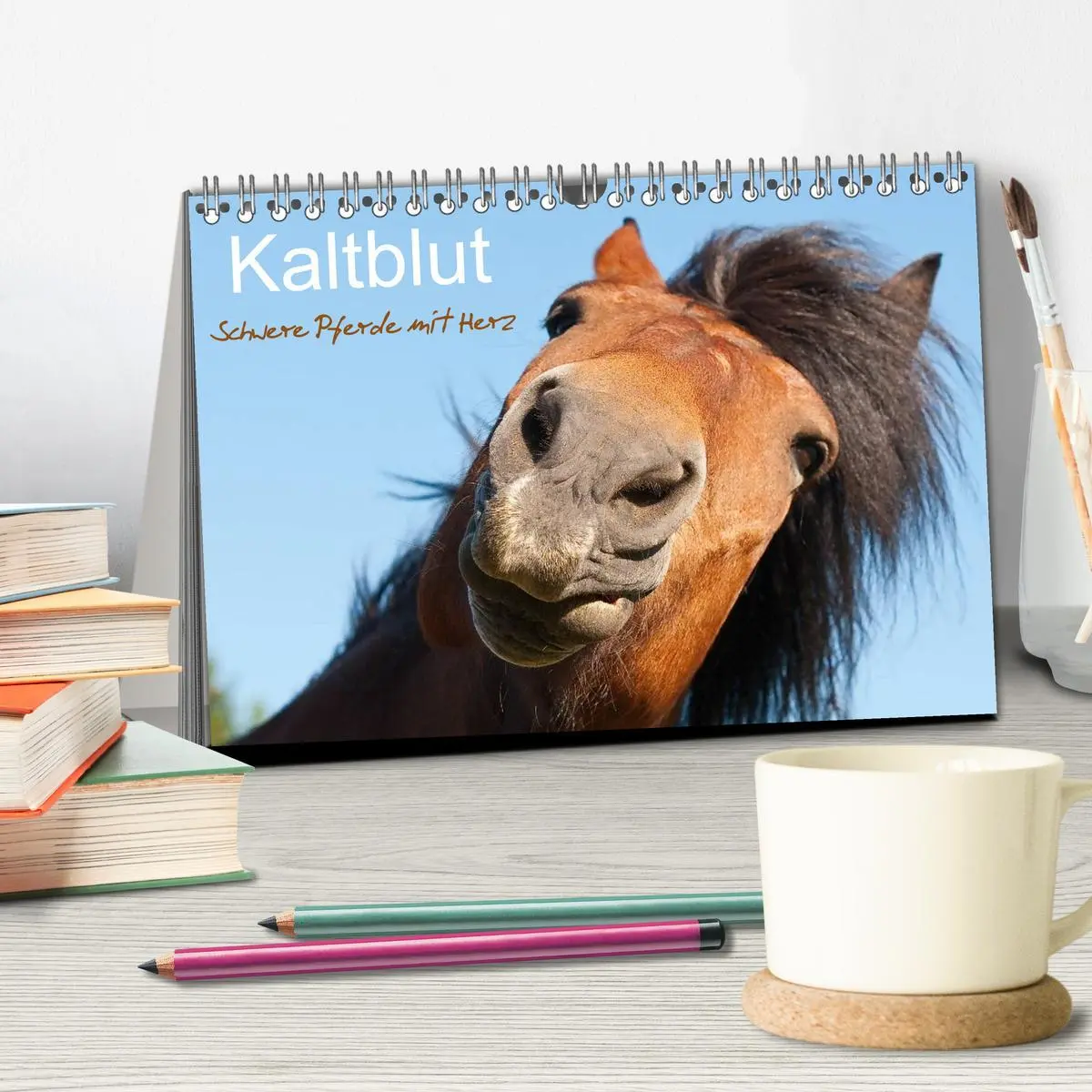 Bild: 9783457981054 | Kaltblut - schwere Pferde mit Herz (Tischkalender 2026 DIN A5...