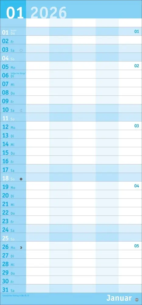 Bild: 9783756411054 | Basic Familienplaner 2026 | Heye | Kalender | Basic Planer Heye | 2026