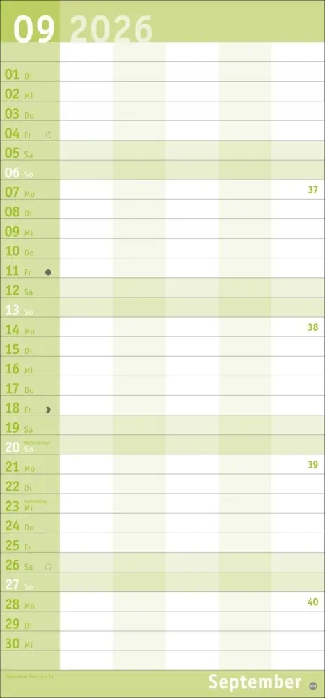 Bild: 9783756411054 | Basic Familienplaner 2026 | Heye | Kalender | Basic Planer Heye | 2026