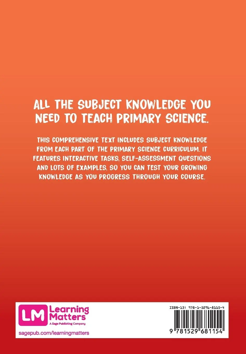 Rückseite: 9781529681154 | Primary Science | Knowledge and Understanding | Graham Peacock (u. a.)