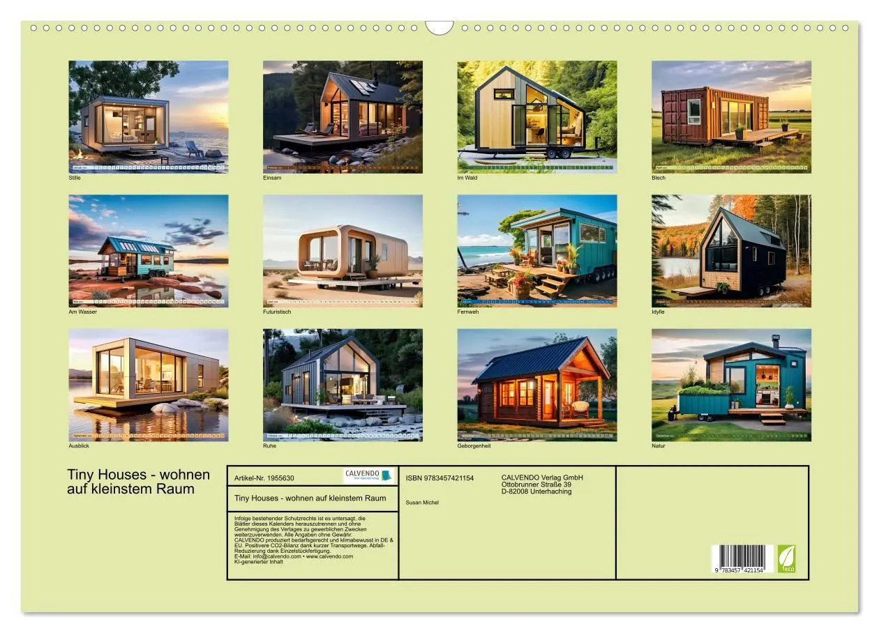 Bild: 9783457421154 | Tiny Houses - wohnen auf kleinstem Raum (Wandkalender 2026 DIN A2...