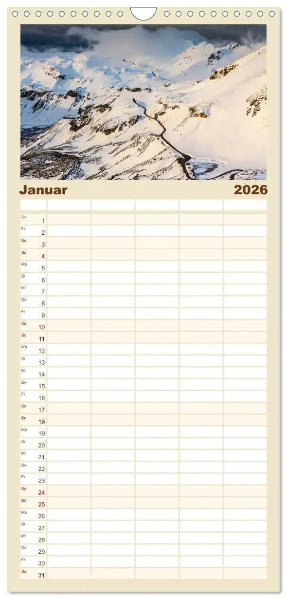 Bild: 9783516511154 | Familienplaner 2026 - Berge. Wege in die Natur mit 5 Spalten...