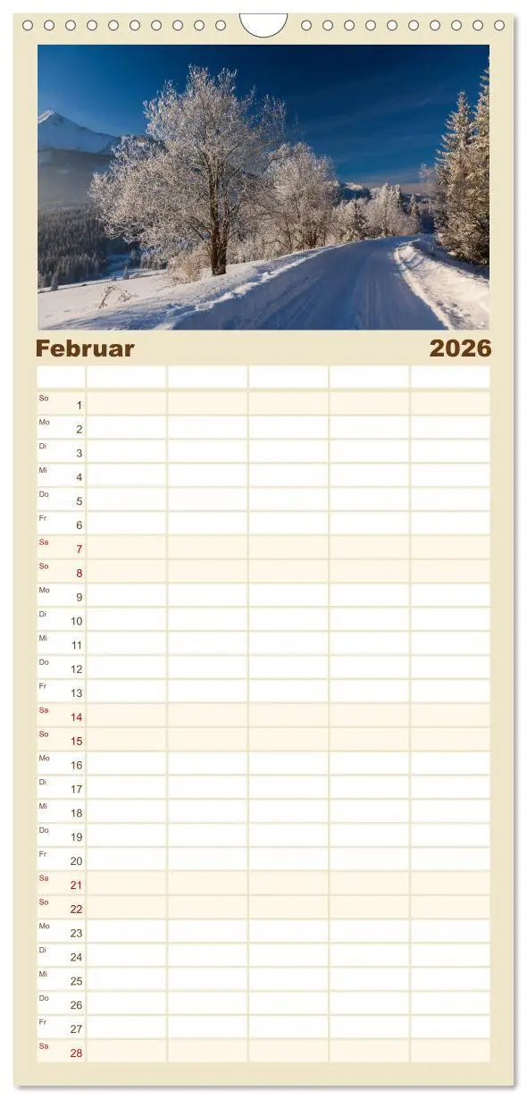 Bild: 9783516511154 | Familienplaner 2026 - Berge. Wege in die Natur mit 5 Spalten...