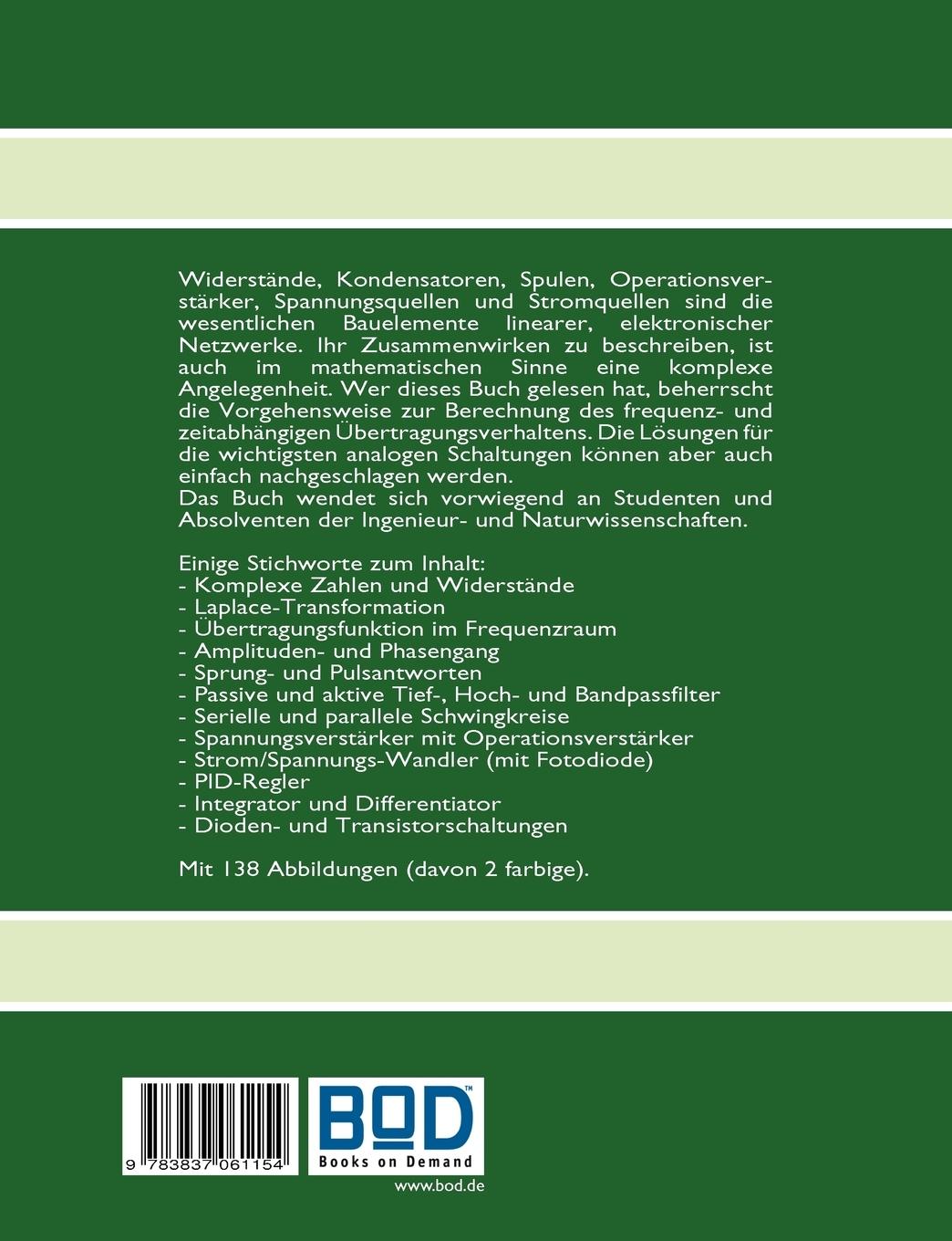 Rückseite: 9783837061154 | Signalübertragung analoger Schaltungen | Peter Westphal | Taschenbuch