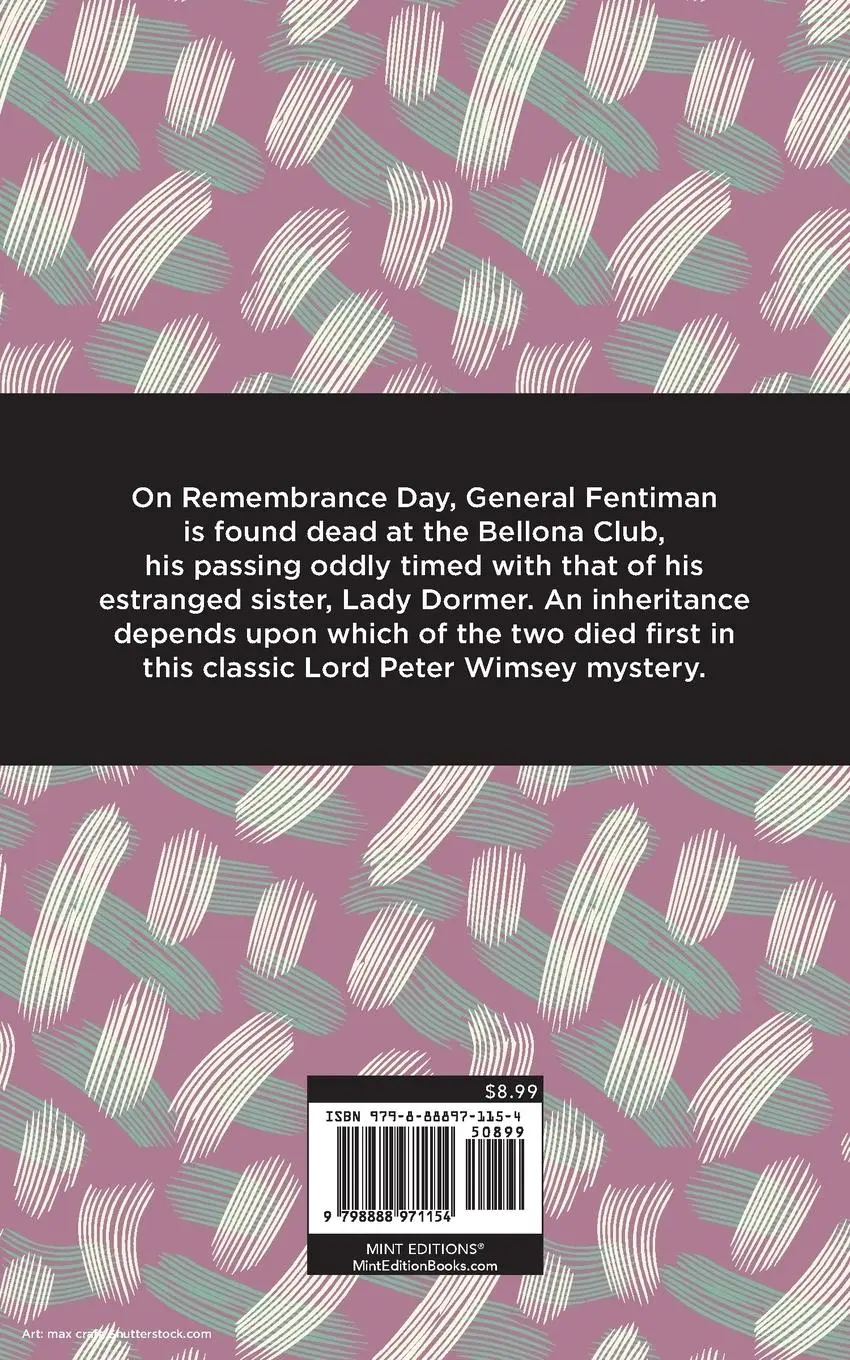 Rückseite: 9798888971154 | The Unpleasantness at the Bellona Club | Dorothy L. Sayers | Buch