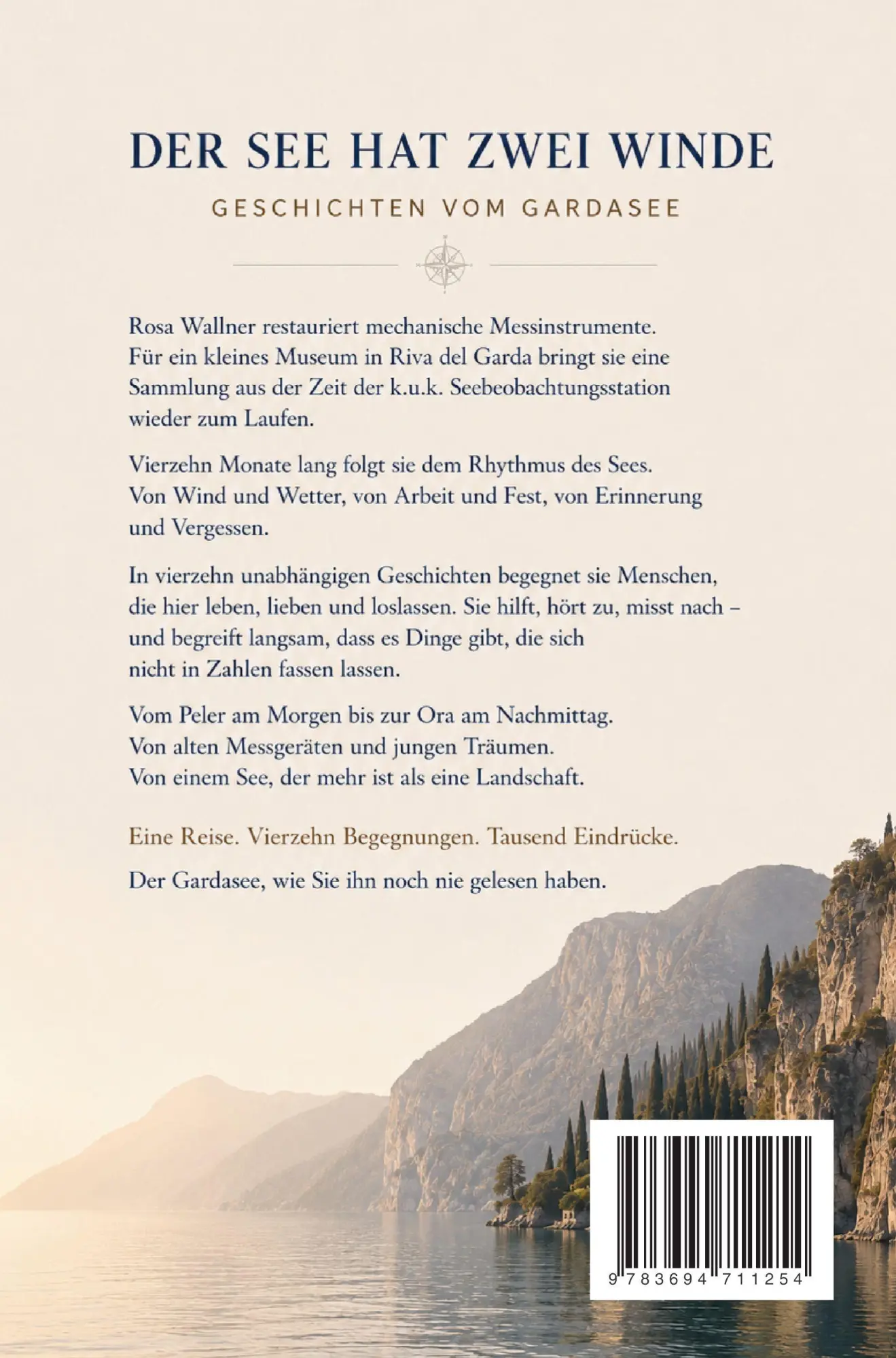 Rückseite: 9783694711254 | Der See hat zwei Winde | Geschichten vom Gardasee | Andreas Reich