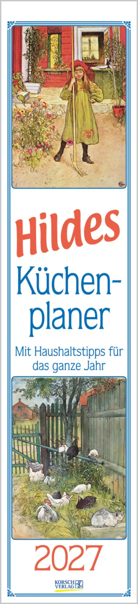 Cover: 9783819301254 | Hildes Küchenplaner 2027 | Langplaner | Verlag Korsch | Kalender