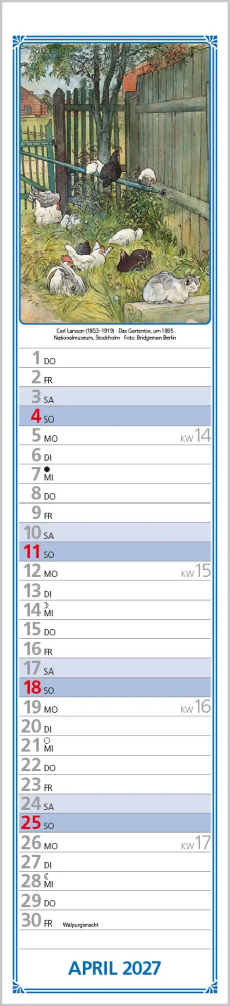 Bild: 9783819301254 | Hildes Küchenplaner 2027 | Langplaner | Verlag Korsch | Kalender