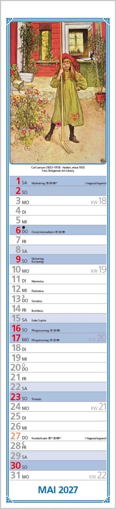 Bild: 9783819301254 | Hildes Küchenplaner 2027 | Langplaner | Verlag Korsch | Kalender
