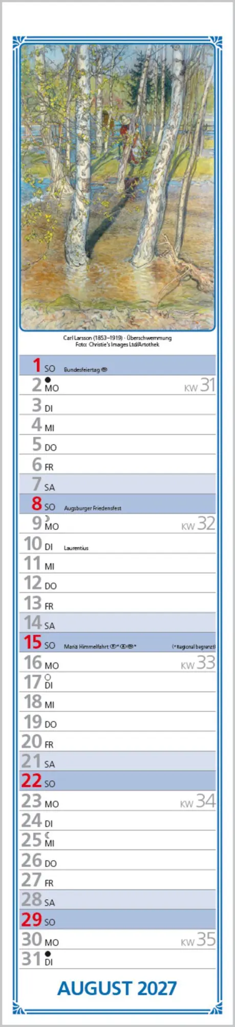 Bild: 9783819301254 | Hildes Küchenplaner 2027 | Langplaner | Verlag Korsch | Kalender