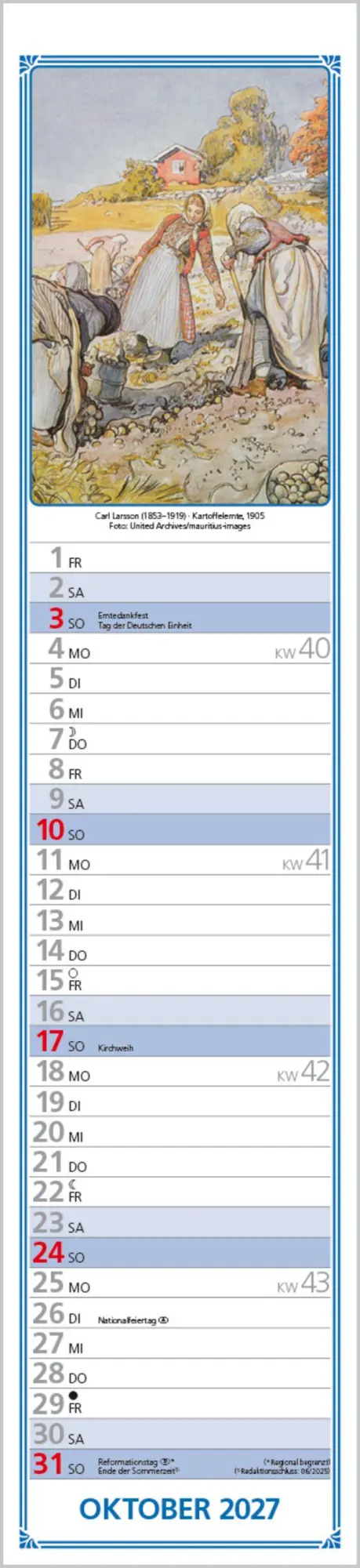 Bild: 9783819301254 | Hildes Küchenplaner 2027 | Langplaner | Verlag Korsch | Kalender