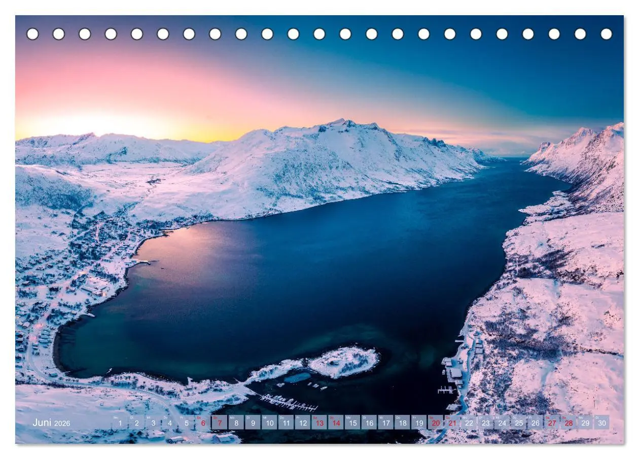Bild: 9783457261354 | Tromsø in der Polarnacht (Tischkalender 2026 DIN A5 quer), CALVENDO...