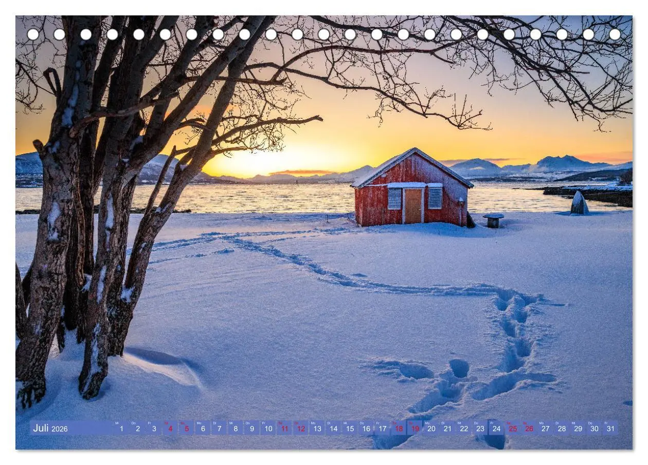 Bild: 9783457261354 | Tromsø in der Polarnacht (Tischkalender 2026 DIN A5 quer), CALVENDO...